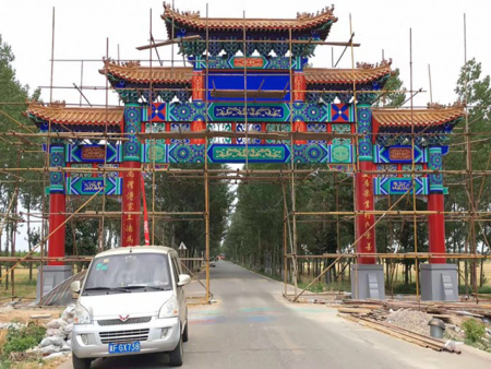 江苏木头大门牌坊承建