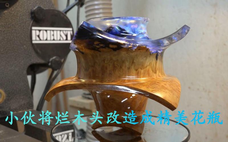 简单手工雕刻_天才木工烂木头花瓶_纯手工木工工艺制作过程