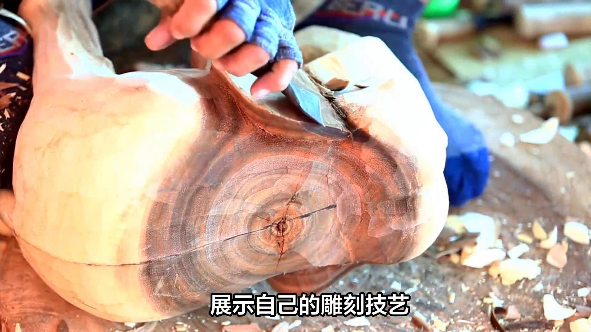  文玩手工DIY教程 _崖柏边角料雕刻DIY _简单手工雕刻