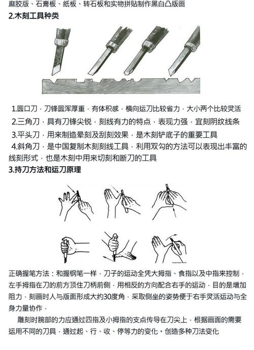 木雕刀头的种类与用途_木雕刀具使用技巧_木雕工具种类