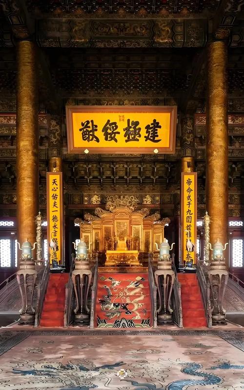 故宫保和殿“皇建有极”匾额_故宫保和殿历史作用_故宫匾额画
