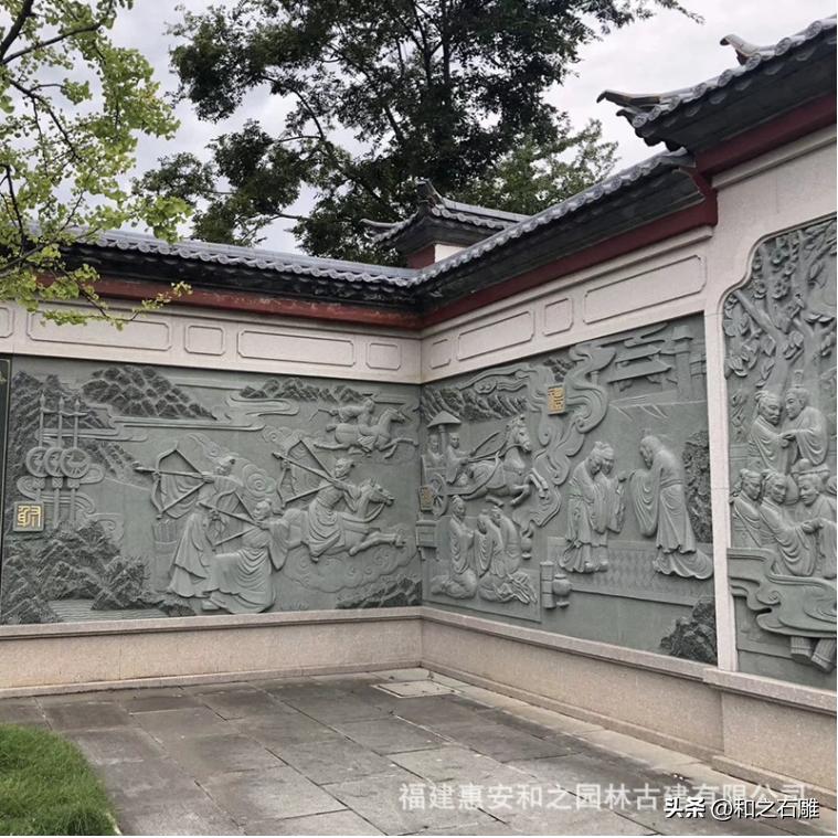寺庙石雕浮雕壁画_浮雕壁画前景怎么样_青石浮雕壁画
