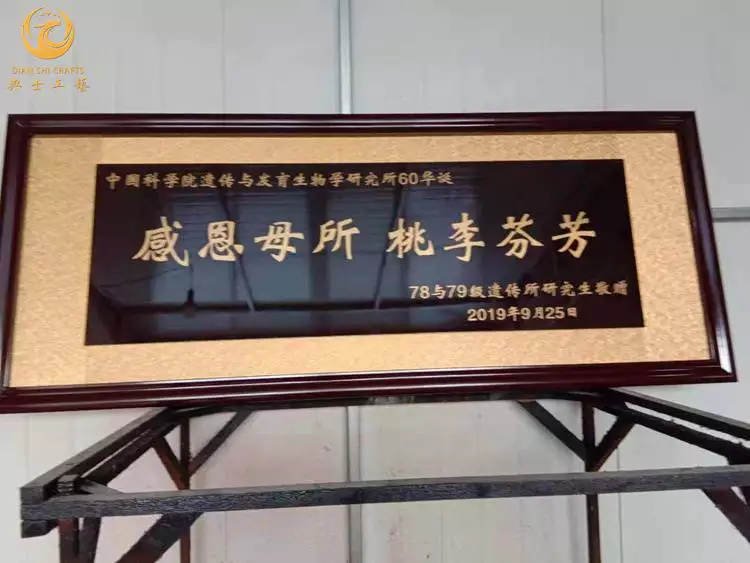 老师的匾额_实木牌匾定制_木质开业牌匾