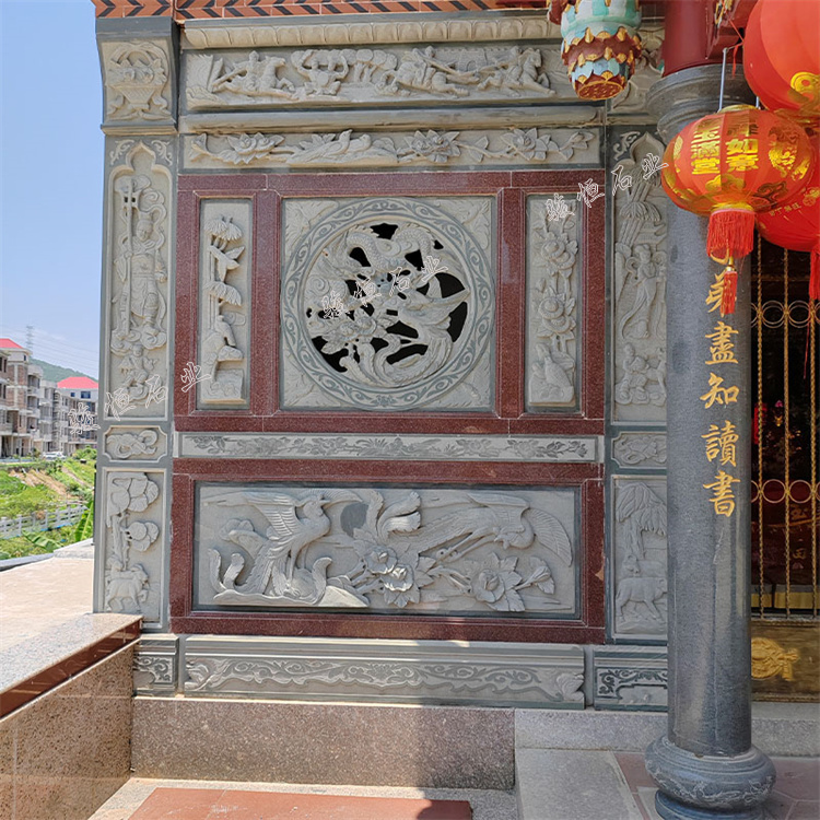 宗祠祖厝石雕壁画浮雕图案_神话传说类龙凤呈祥二十四孝福禄寿喜_浮雕墙画图片欣赏