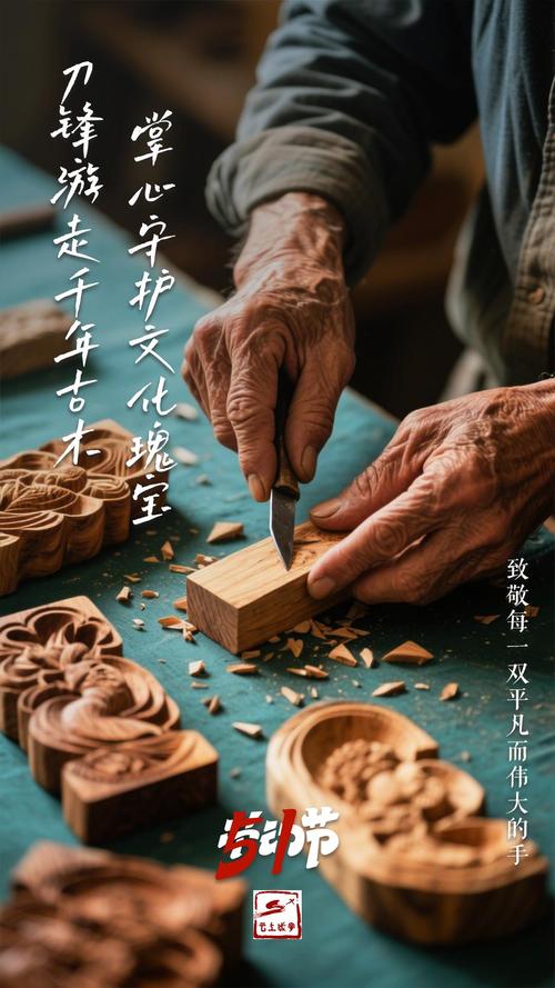 手持电动木工雕刻工具_手艺人日常_匠心手工艺品制作过程