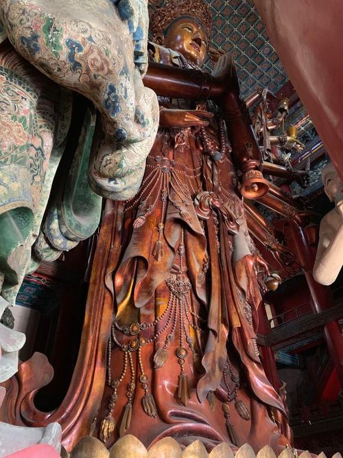 承德普宁寺 千手观音 大乘之阁_木雕观音菩萨像图片