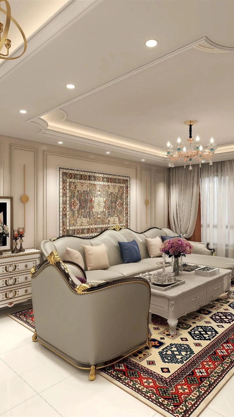 15万元二居装修分享_113平米欧式装修案例_装修设计效果图免费