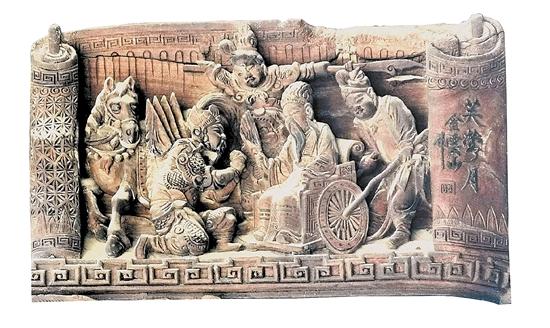 东阳仿古木雕门楼_世美堂琴枋金云山落款_东阳木雕牛腿