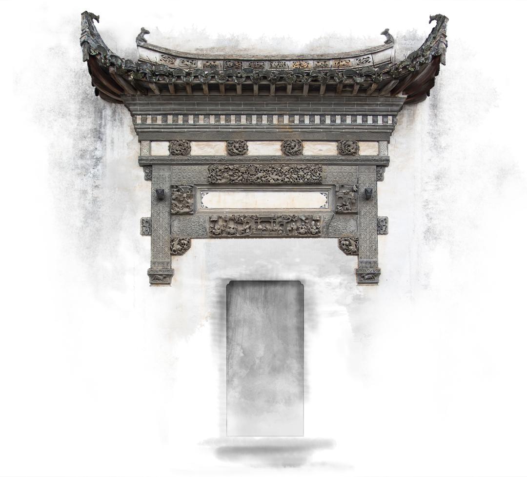 徽州三雕艺术_徽州木雕砖雕石雕_东阳仿古木雕门楼