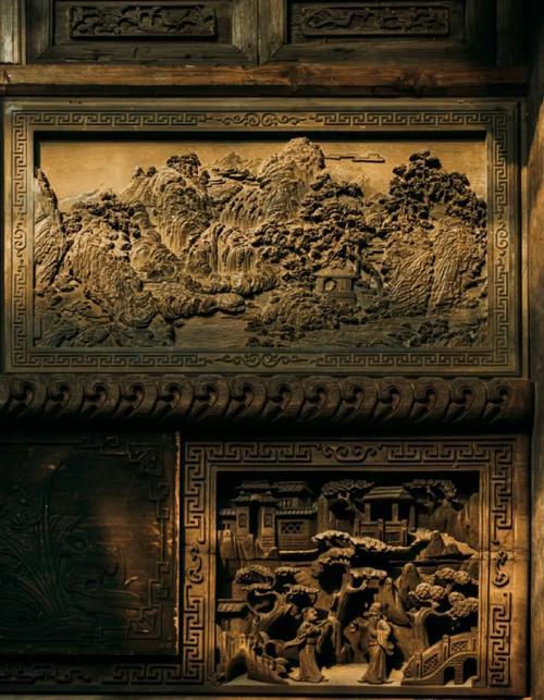 徽州木雕砖雕石雕_东阳仿古木雕门楼_徽州三雕艺术