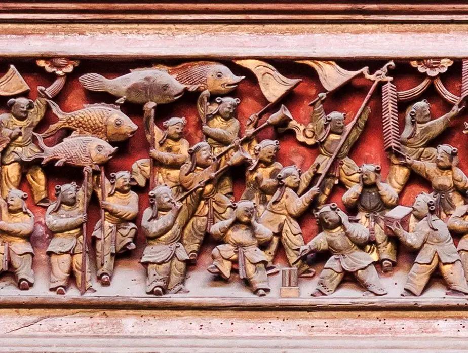 东阳仿古木雕门楼_徽州木雕砖雕石雕_徽州三雕艺术