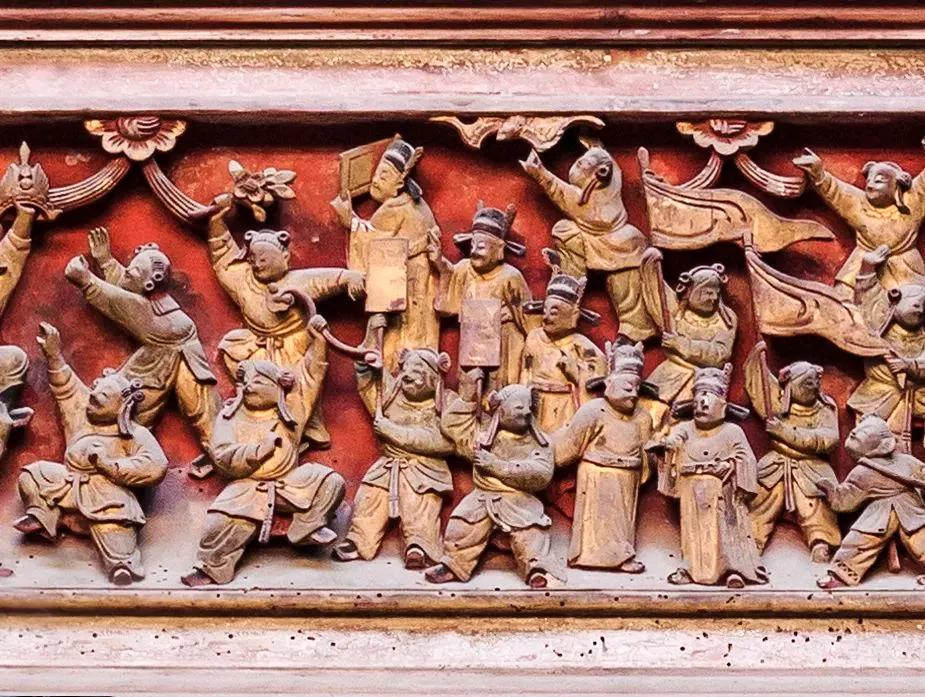 徽州三雕艺术_东阳仿古木雕门楼_徽州木雕砖雕石雕