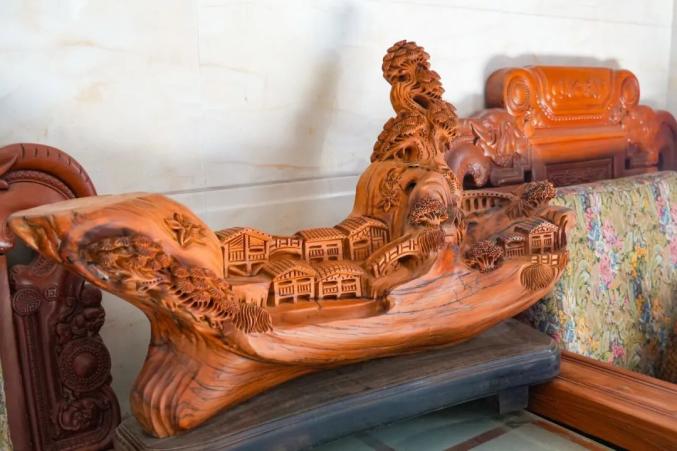 柘林镇夹路村根雕匠人汤志岳_初学根雕如何着手_根雕艺术创作过程分享