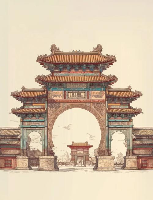 牌楼建筑艺术_牌楼文化历史_木牌匾设计