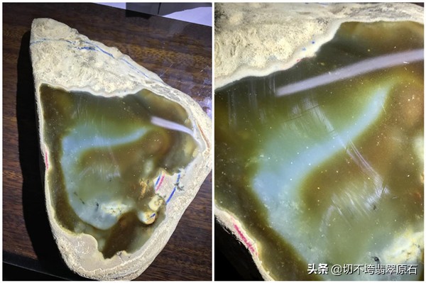 赌石皮壳翻砂学问砂细肉细_翡翠皮壳砂发与肉质关系_翡翠原石