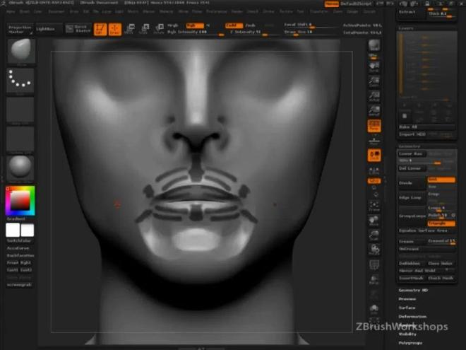 雕刻教程视频_Ryan Kingslien ZBrushworkshops_解剖学视频教程