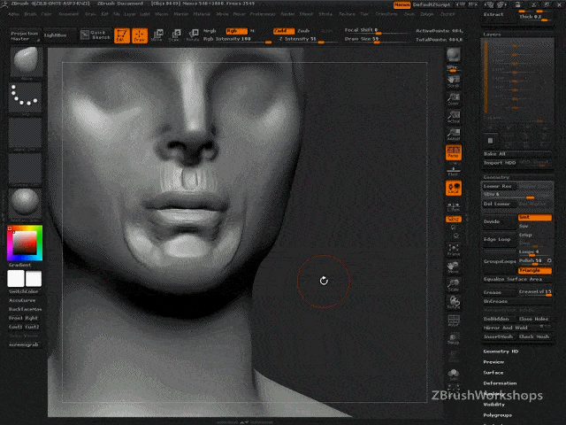 解剖学视频教程_Ryan Kingslien ZBrushworkshops_雕刻教程视频