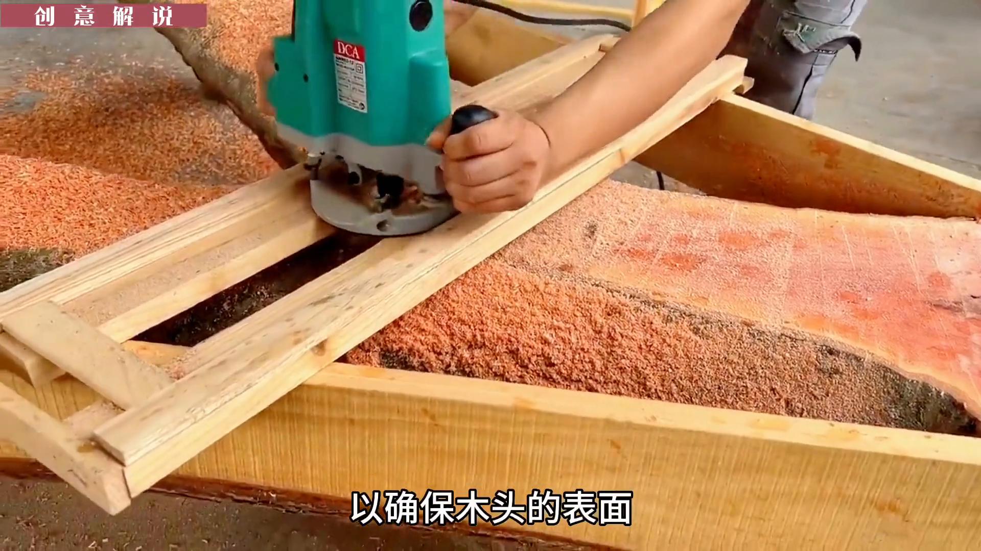 木头改造设计教程_手工创意休闲桌制作过程_幼儿简单木头手工