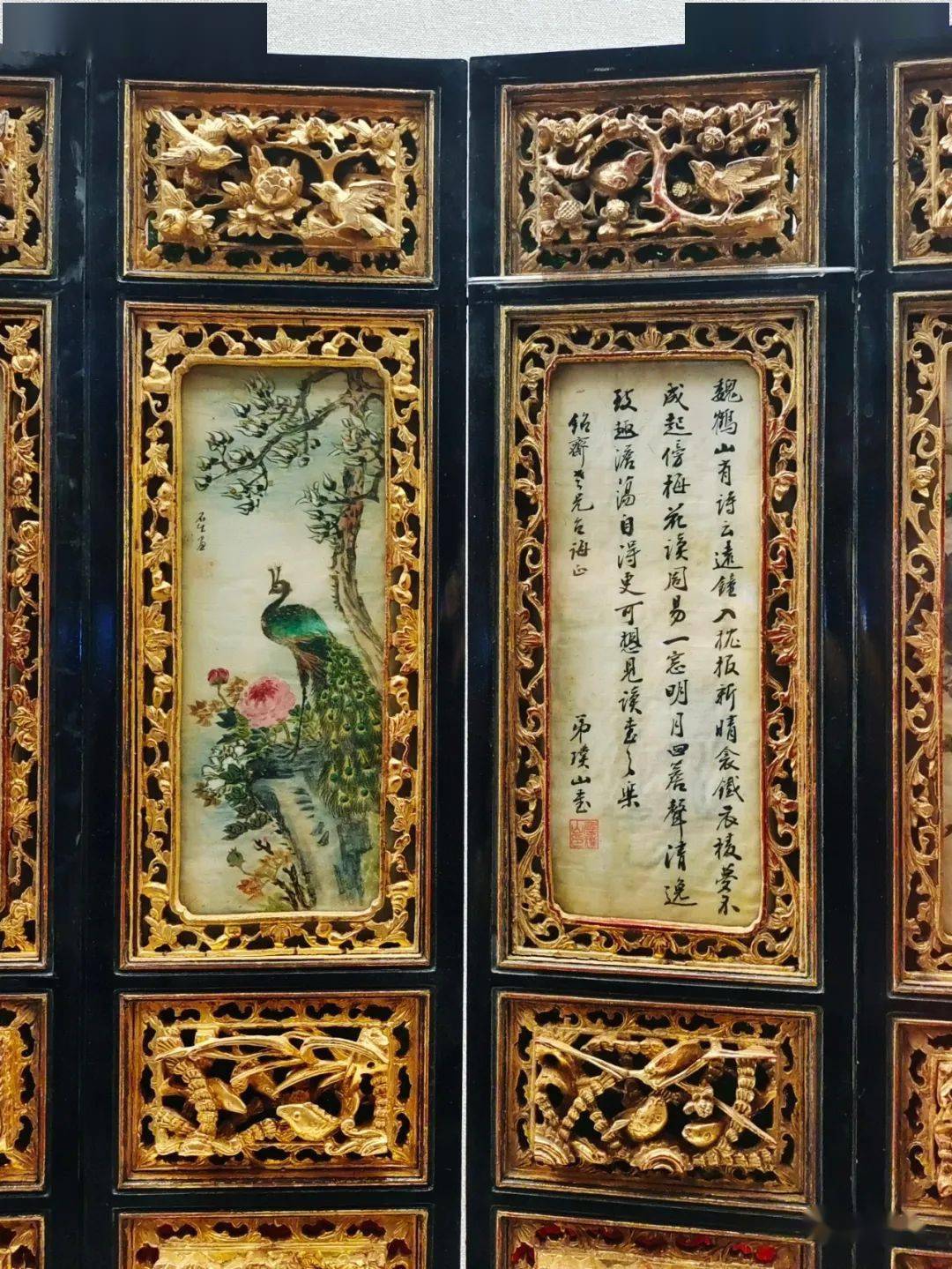 岭南金漆木雕 描金漆绘精品展 深圳博物馆_木雕清明上河图