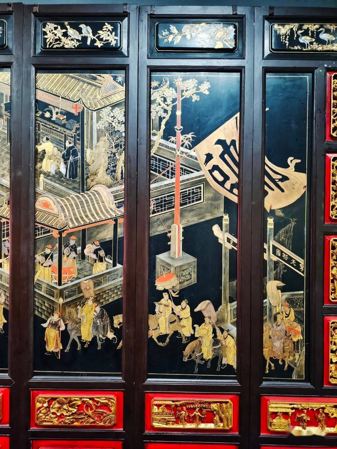 木雕清明上河图_岭南金漆木雕 描金漆绘精品展 深圳博物馆