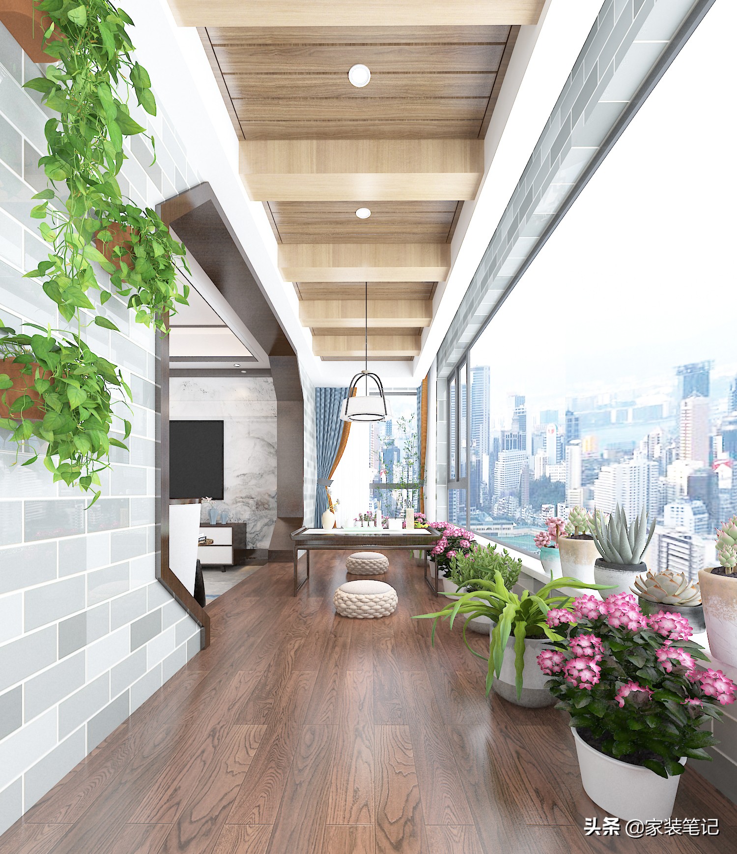 108平米新中式案例_小户型新中式装修设计_中式风格装修效果图