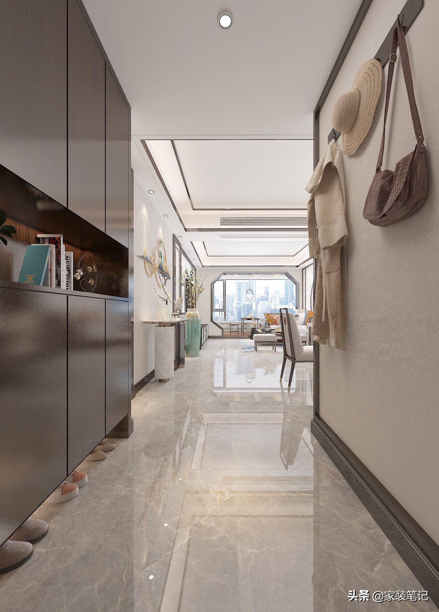 小户型新中式装修设计_108平米新中式案例_中式风格装修效果图