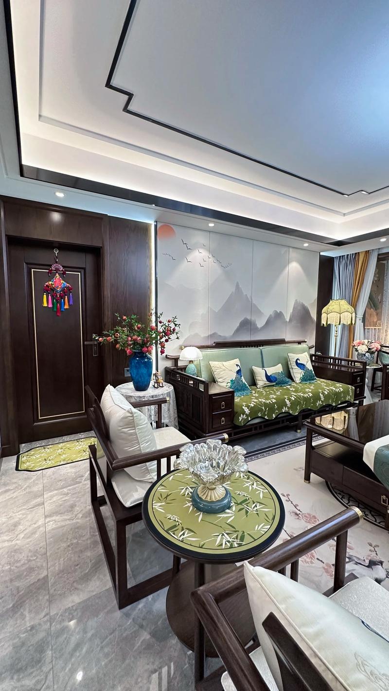 中山新中式家居案例_新中式装修设计_中式风格装修效果图