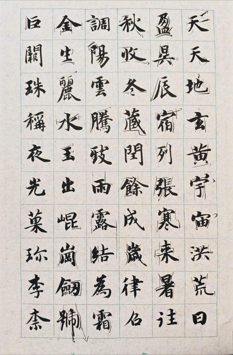 高清修复版智永千字文_初学小楷怎么练_智永千字文关中本