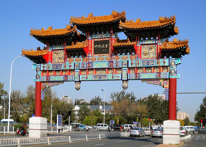 牌楼的历史起源_牌楼与牌坊的区别_木牌坊图