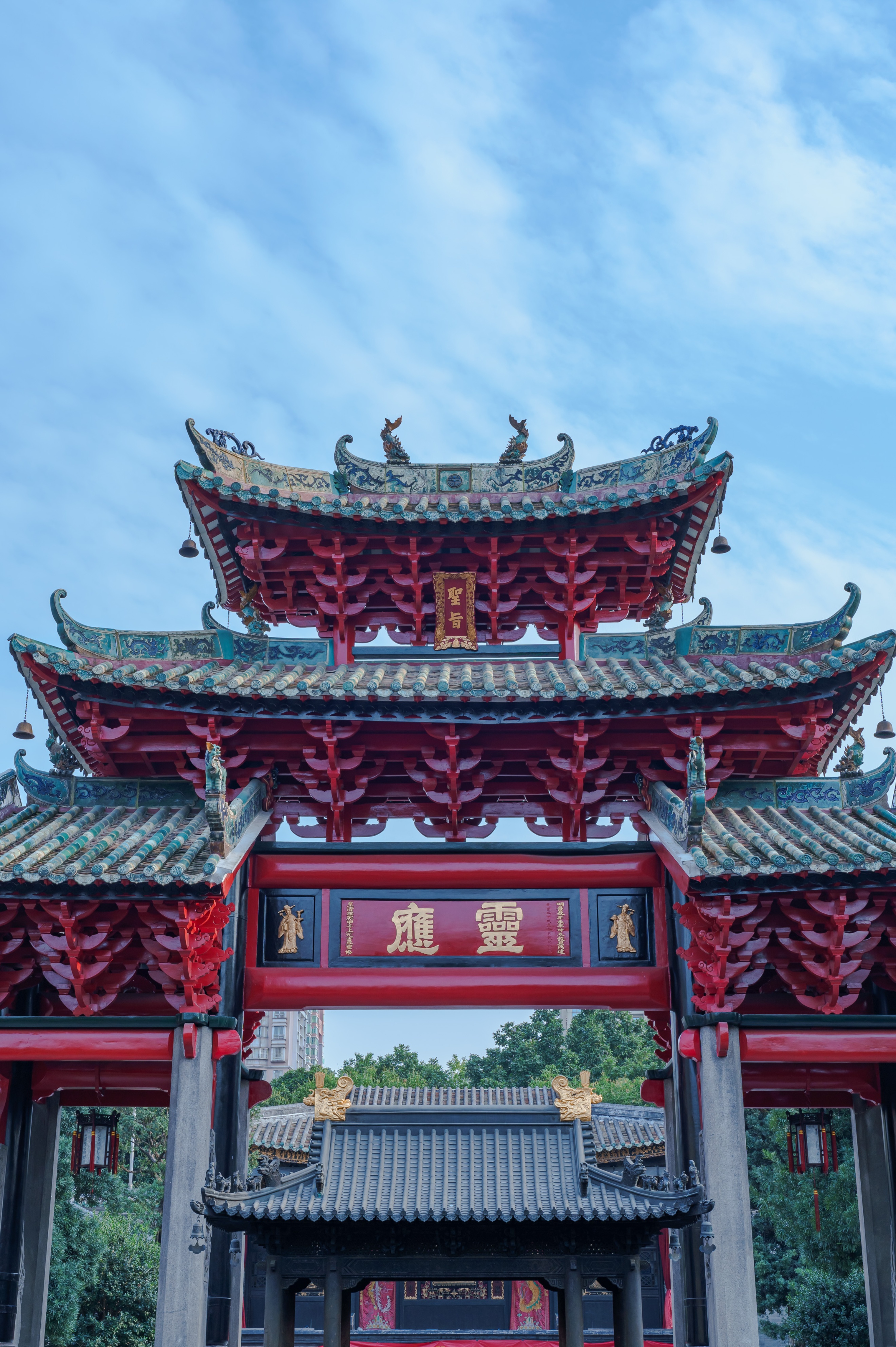 木牌坊图_浙江宁波横省石牌坊 / 南宋—元_河南汤阴岳飞庙精忠坊 / 明