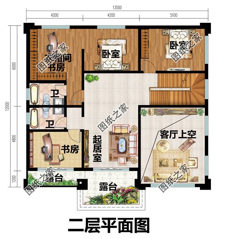 农村挑空别墅设计图纸_农村别墅大门_100平方米二层古典中式小别墅设计图纸