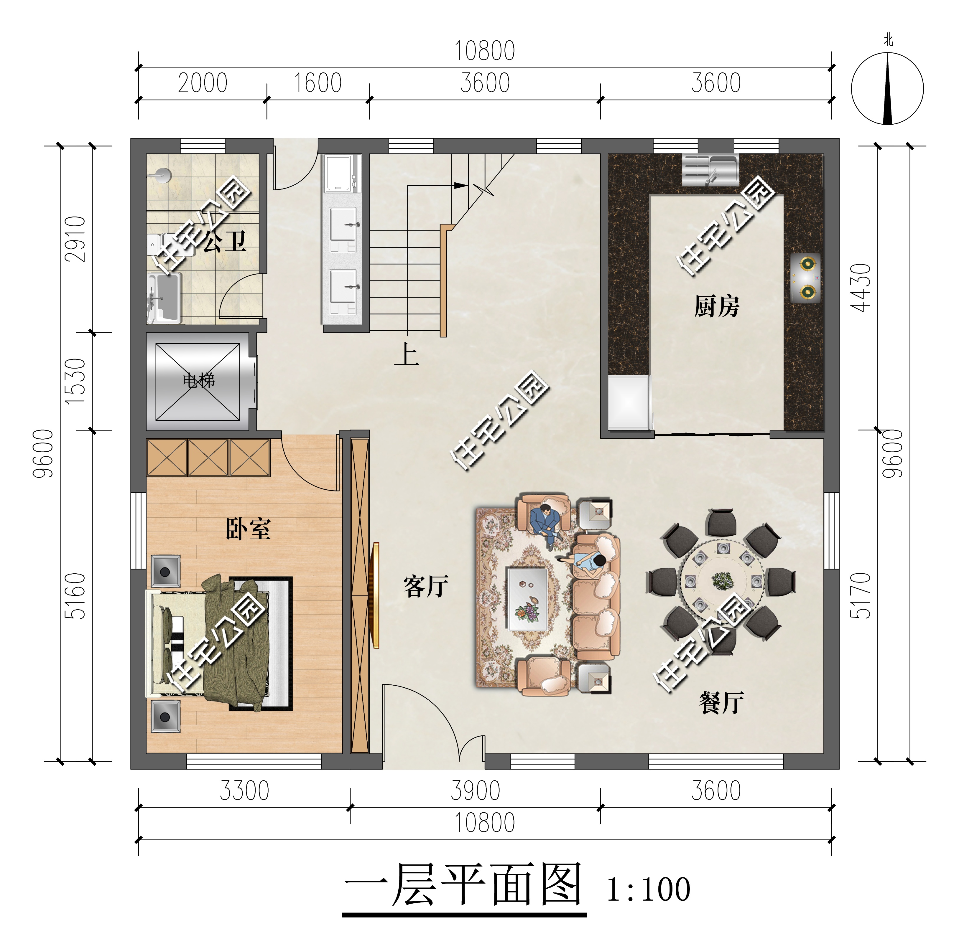 带夹层农村自建房方案_农村别墅大门_农村小宅基地别墅设计