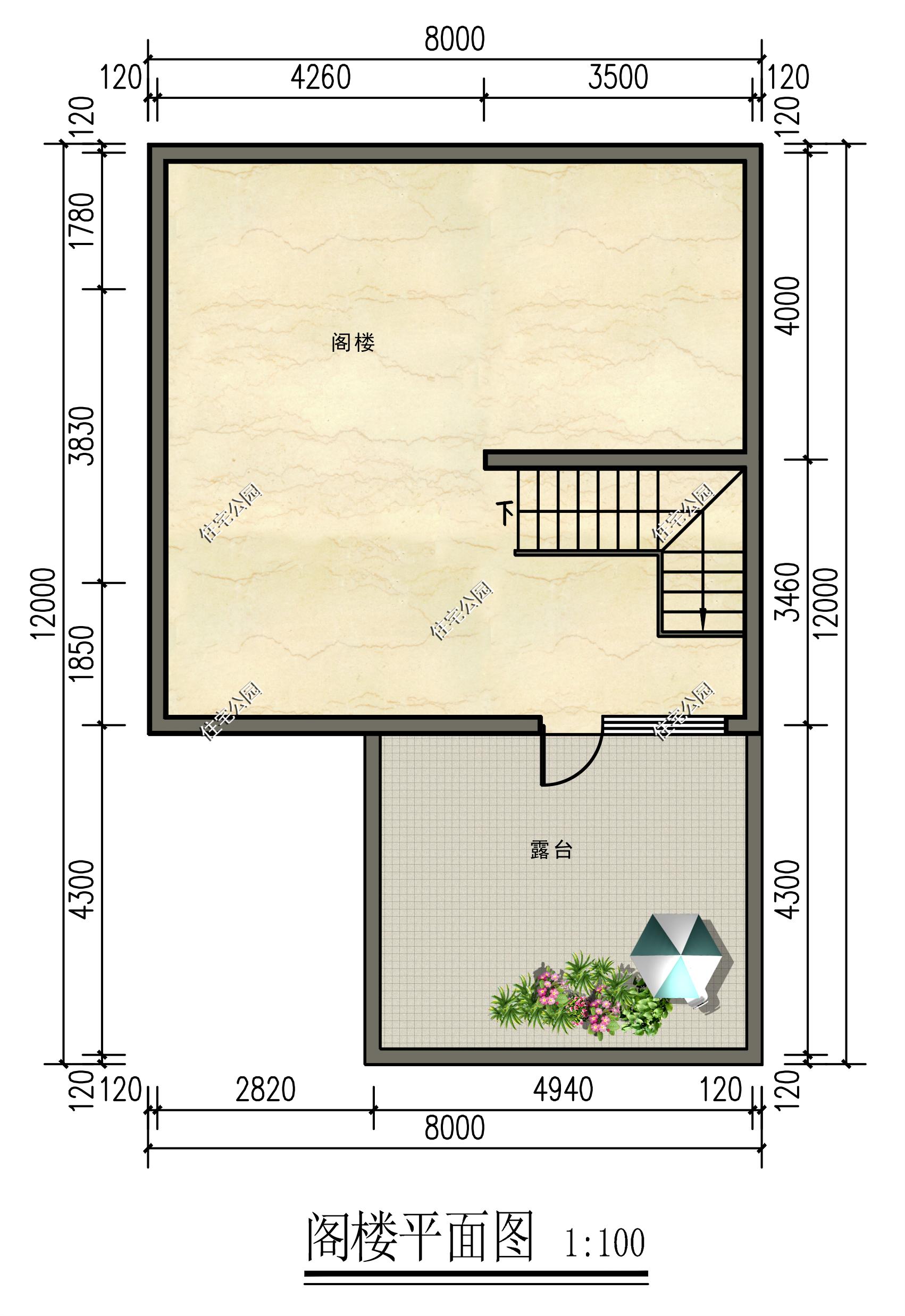 农村别墅大门_带夹层农村自建房方案_农村小宅基地别墅设计