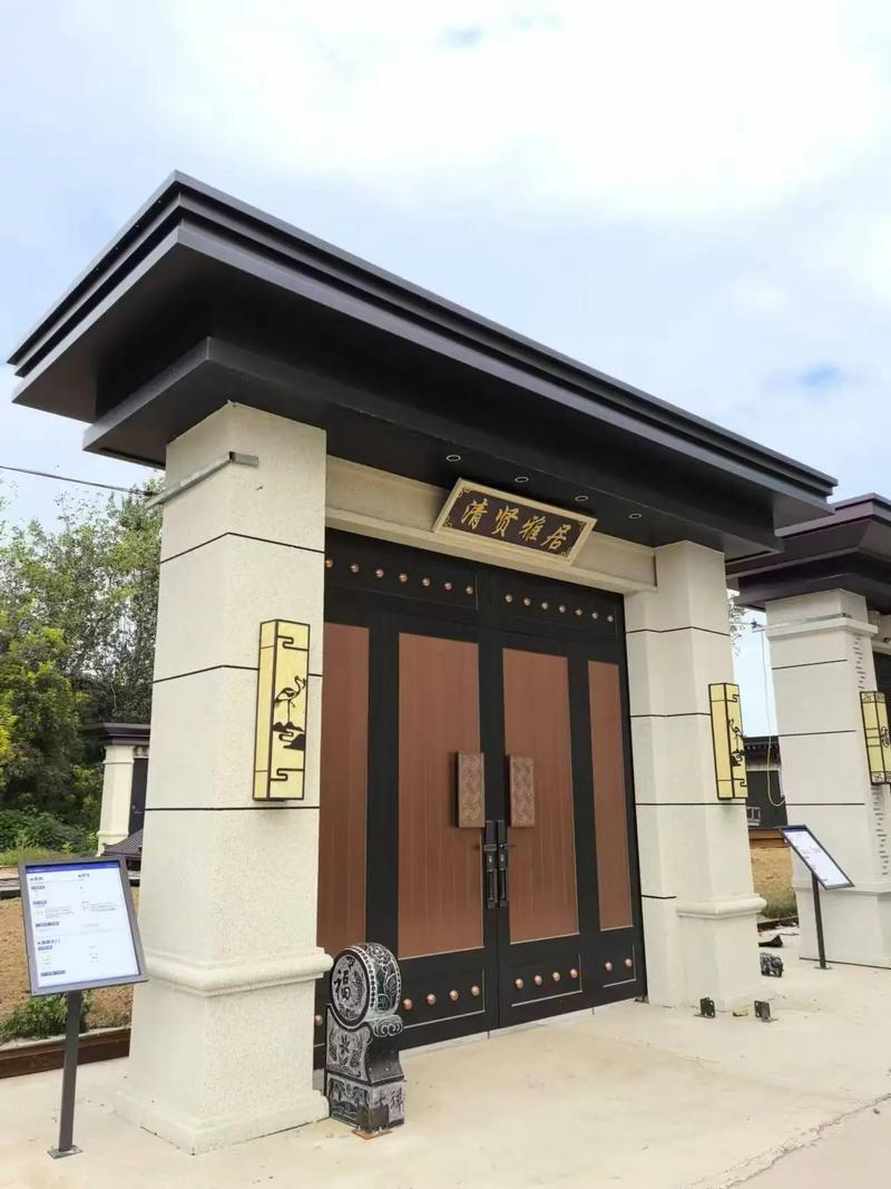 农村别墅大门_带夹层农村自建房方案_农村小宅基地别墅设计