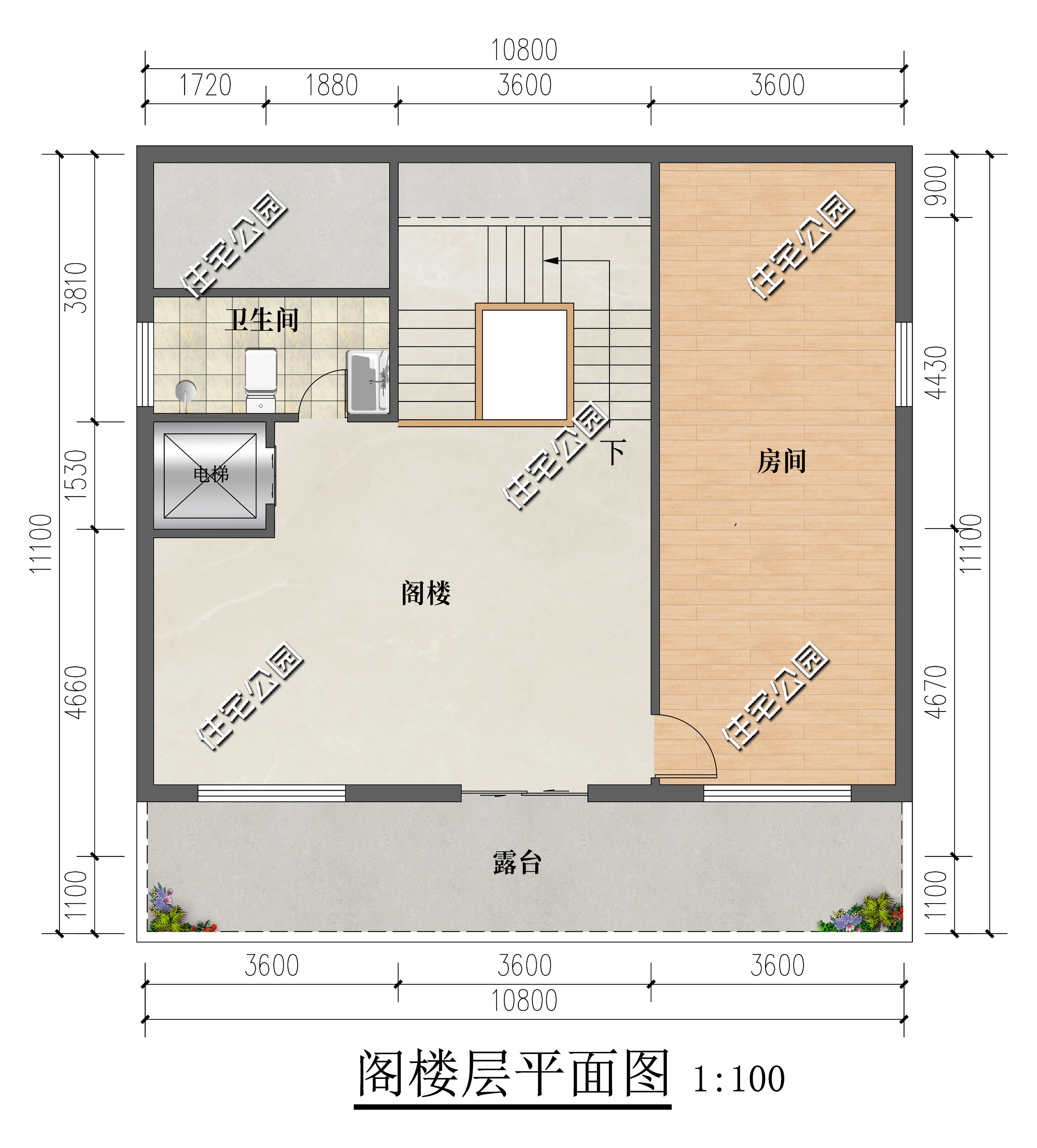 带夹层农村自建房方案_农村别墅大门_农村小宅基地别墅设计