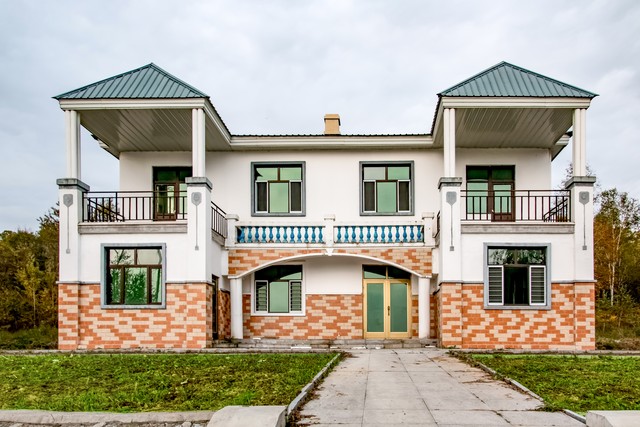 农村别墅大门_新中式四合院PLUS户型_农村盖房