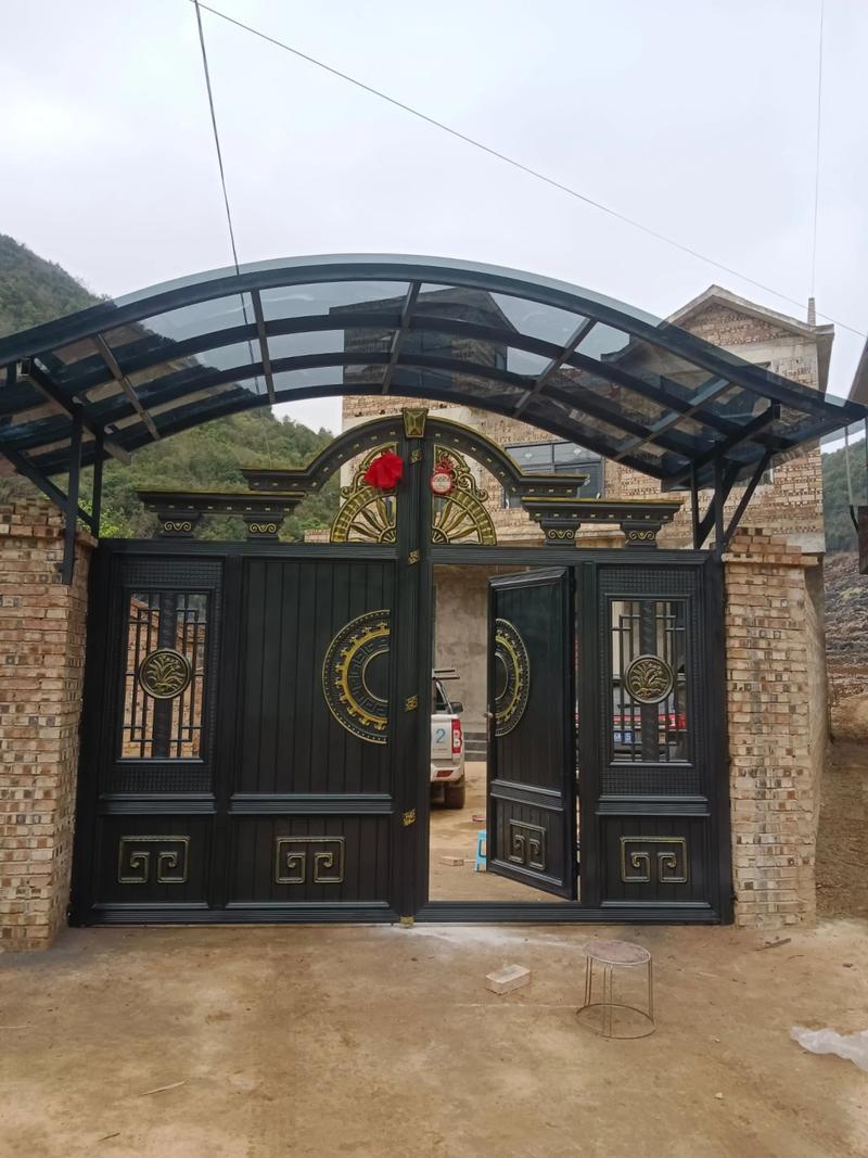 农村别墅大门_现代风别墅院子设计_回农村盖房12米面宽别墅图纸