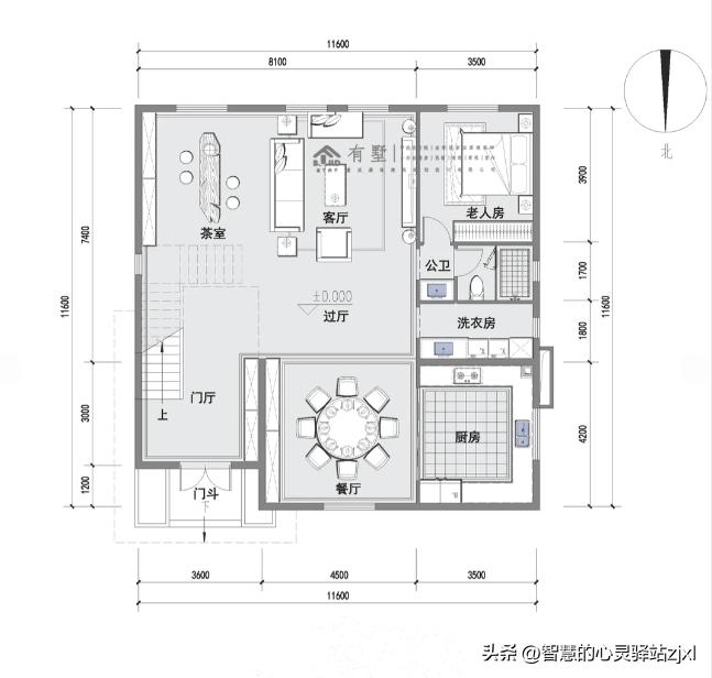 农村别墅大门_现代风别墅院子设计_回农村盖房12米面宽别墅图纸
