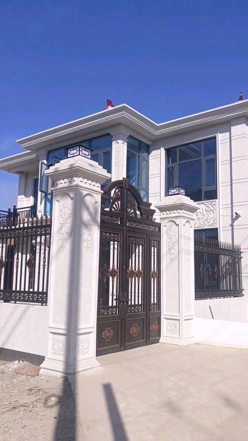 现代风别墅院子设计_回农村盖房12米面宽别墅图纸_农村别墅大门