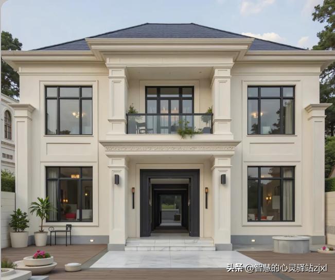 现代风别墅院子设计_农村别墅大门_回农村盖房12米面宽别墅图纸