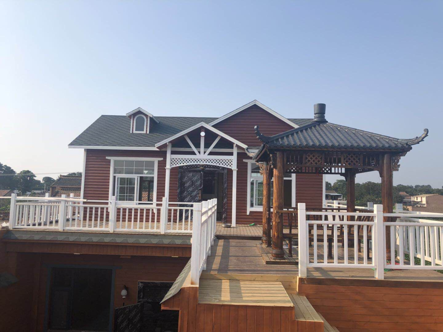 防腐木在户外景观中的应用广泛