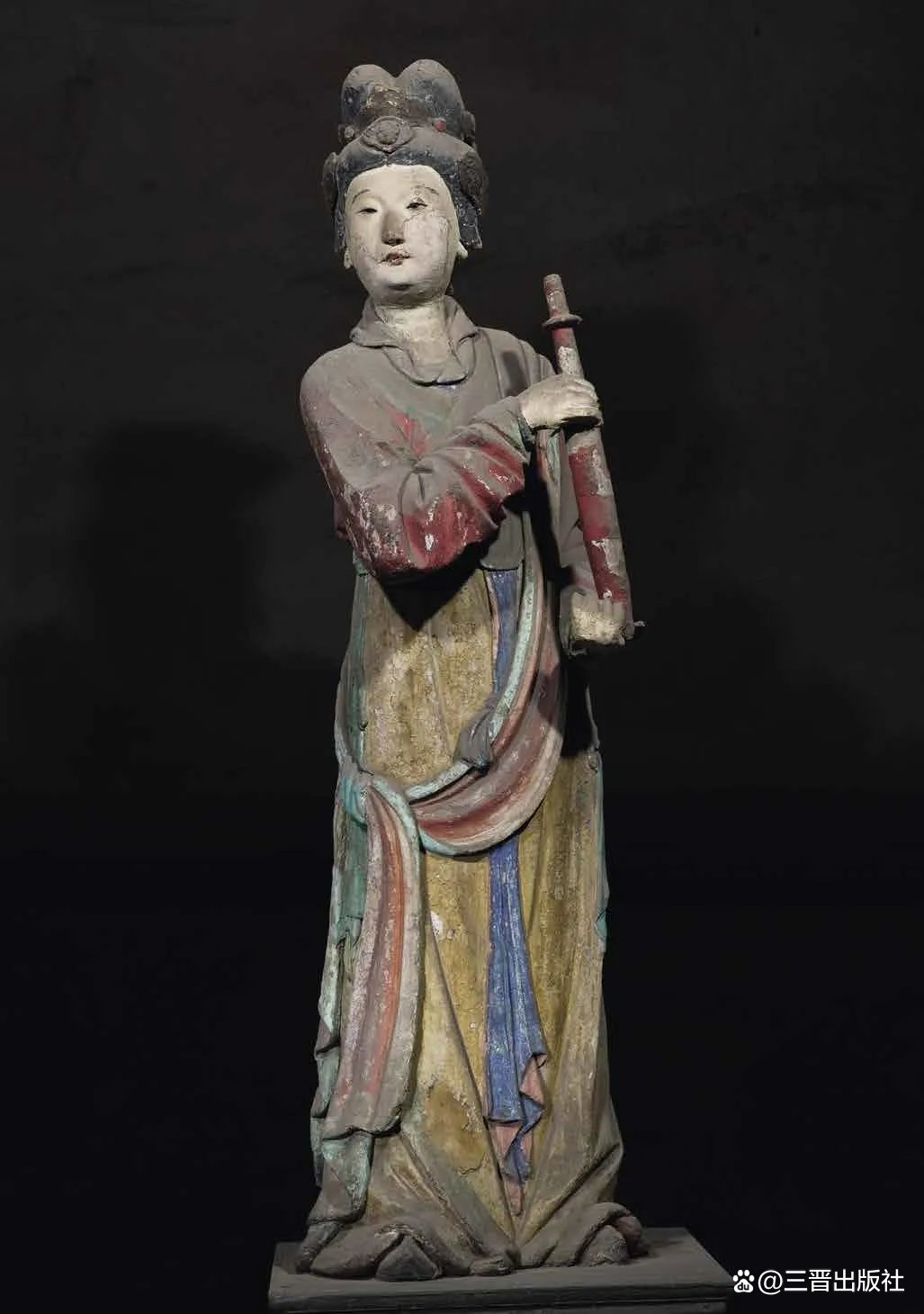 晋祠御笔匾额_晋祠圣母殿宋代侍女像_晋祠侍女雕塑艺术