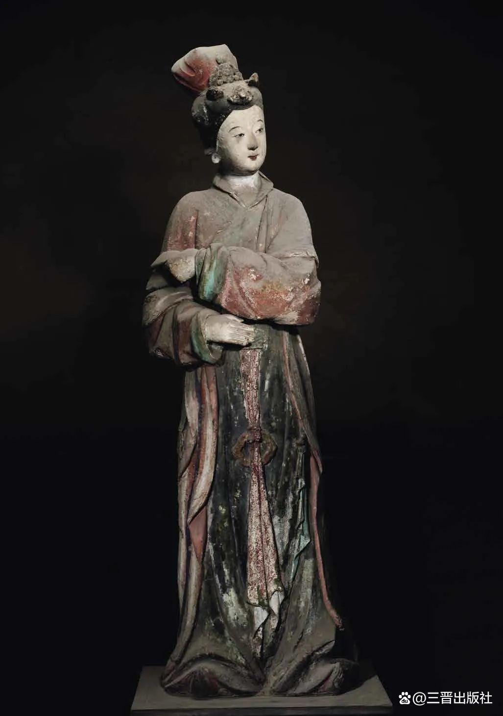 晋祠圣母殿宋代侍女像_晋祠侍女雕塑艺术_晋祠御笔匾额