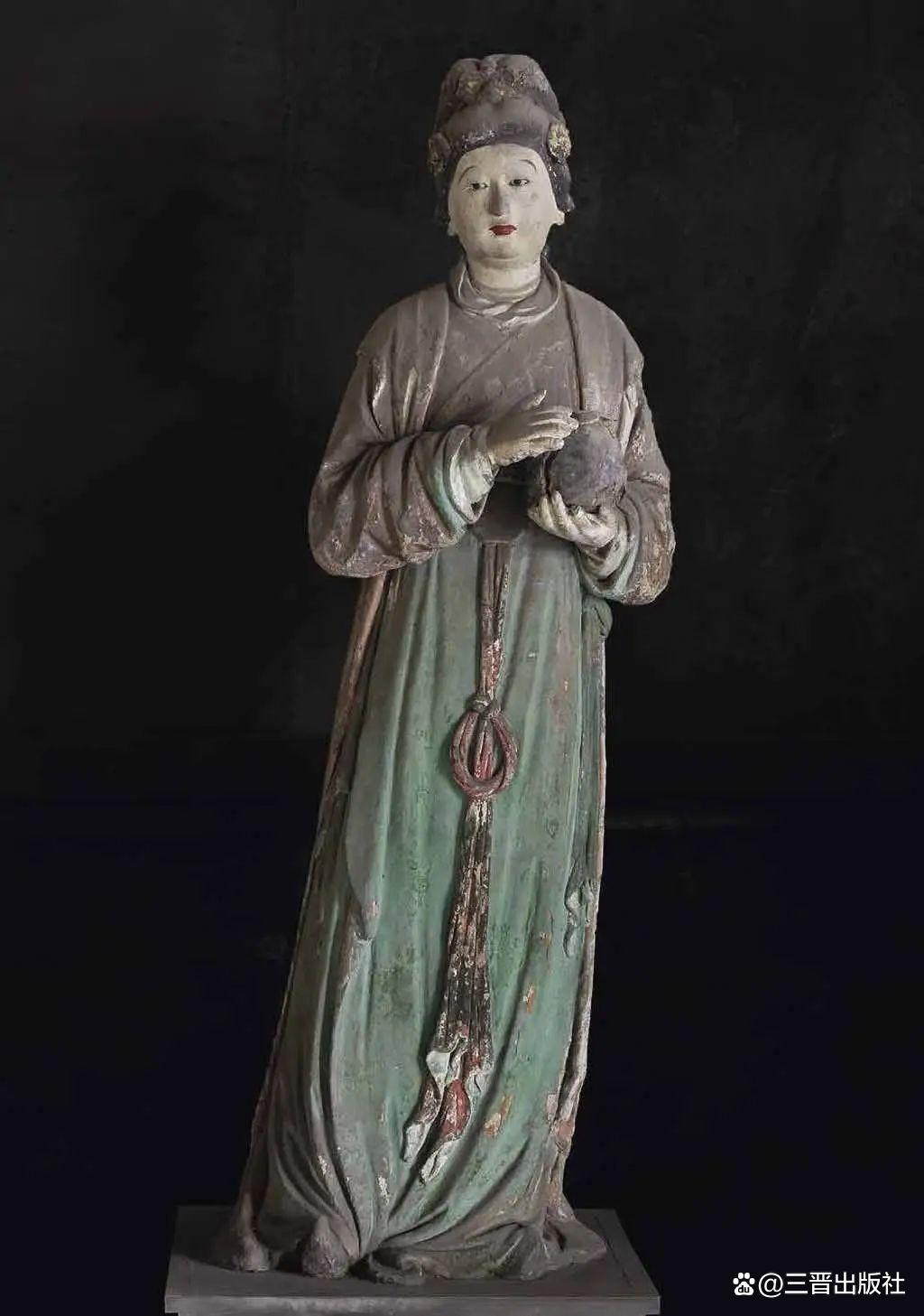 晋祠侍女雕塑艺术_晋祠御笔匾额_晋祠圣母殿宋代侍女像