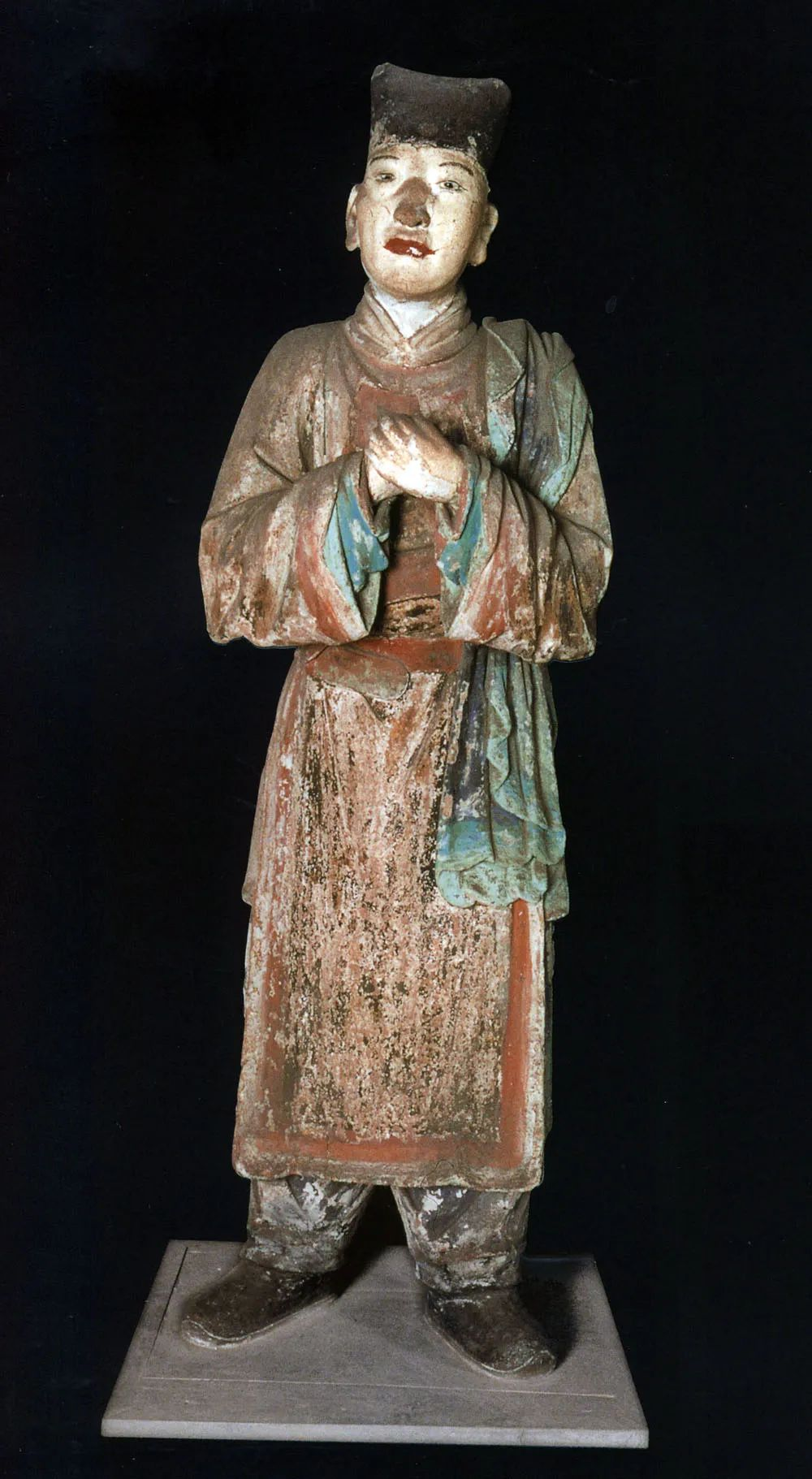 晋祠御笔匾额_晋祠圣母殿宋代侍女像_晋祠侍女雕塑艺术