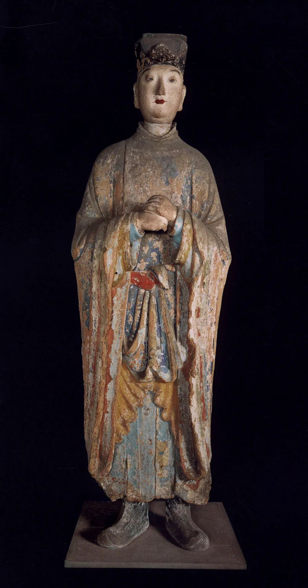 晋祠御笔匾额_晋祠圣母殿宋代侍女像_晋祠侍女雕塑艺术