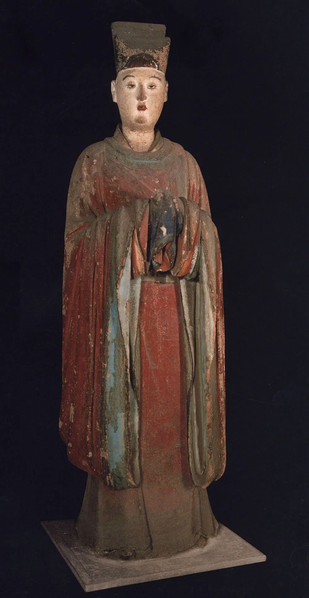 晋祠圣母殿宋代侍女像_晋祠侍女雕塑艺术_晋祠御笔匾额