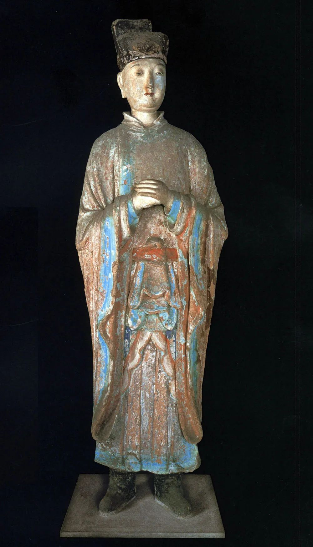 晋祠御笔匾额_晋祠圣母殿宋代侍女像_晋祠侍女雕塑艺术