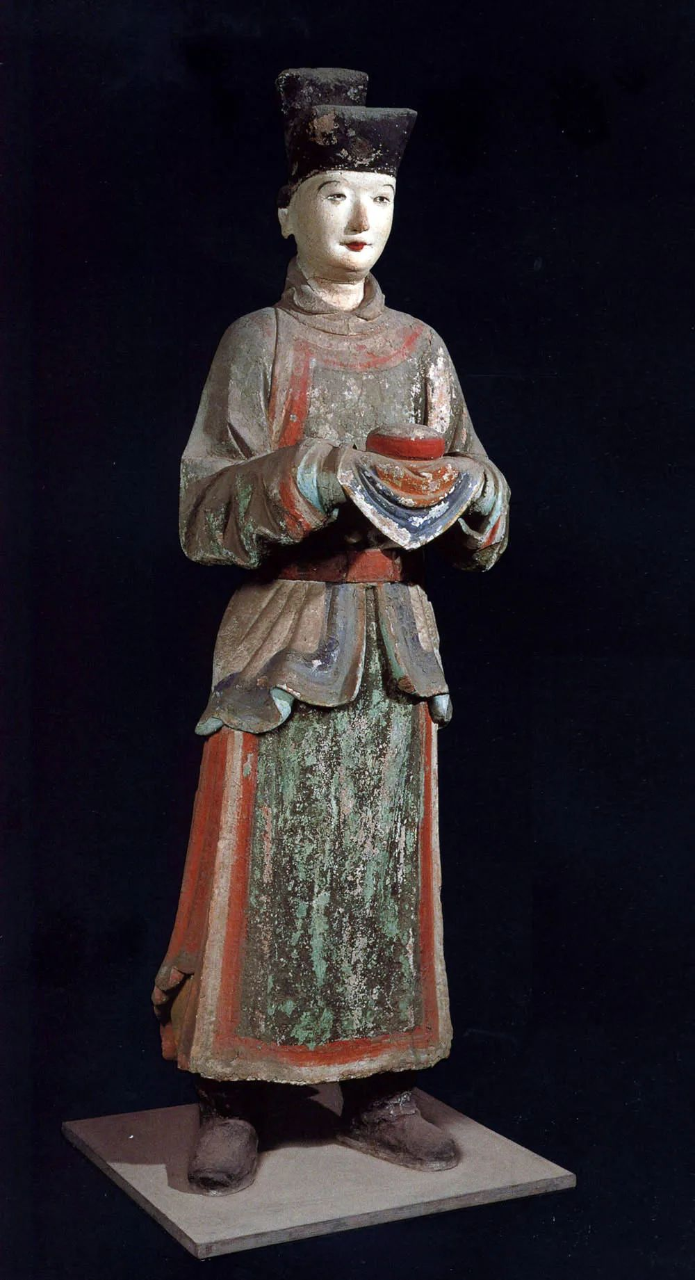 晋祠圣母殿宋代侍女像_晋祠侍女雕塑艺术_晋祠御笔匾额