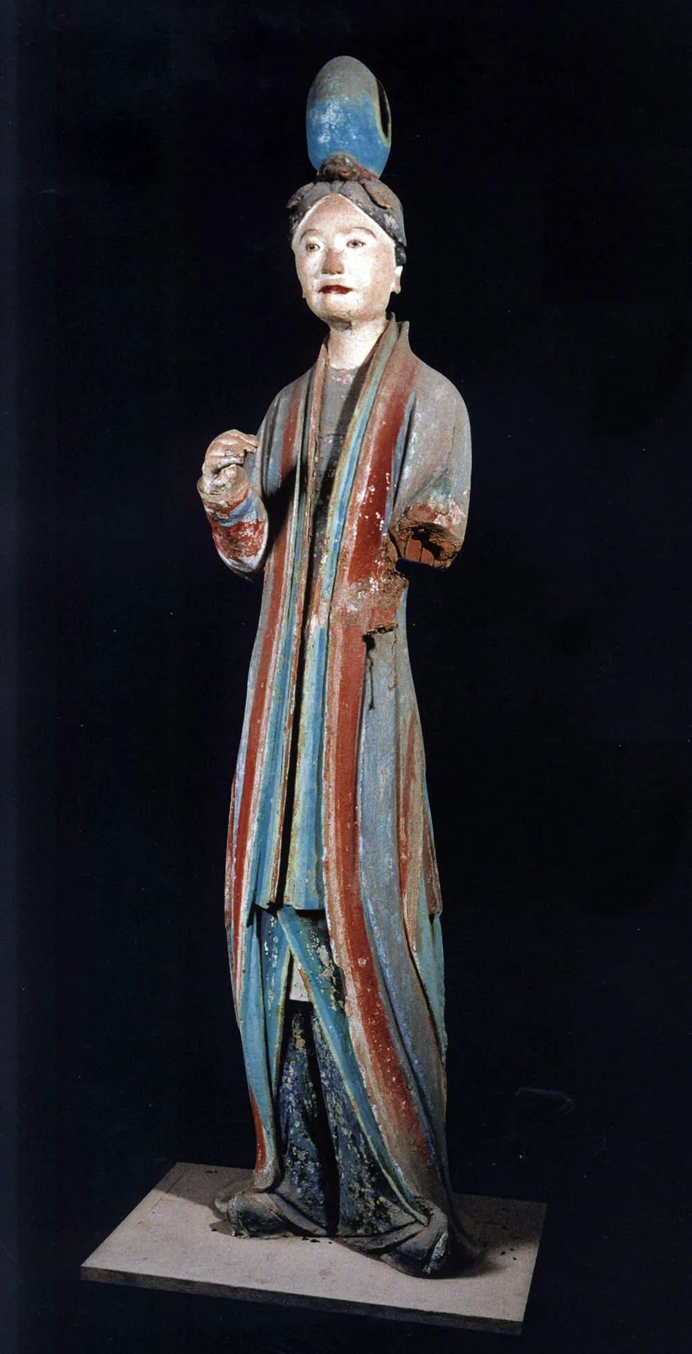 晋祠圣母殿宋代侍女像_晋祠御笔匾额_晋祠侍女雕塑艺术